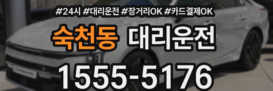 숙천동 대리운전