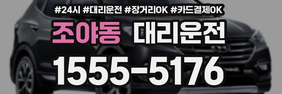 조야동 대리운전