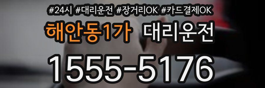 해안동1가 대리운전