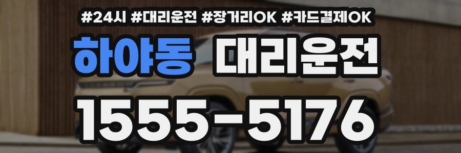 하야동 대리운전