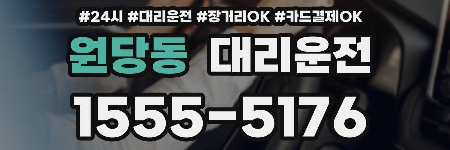 원당동 대리운전