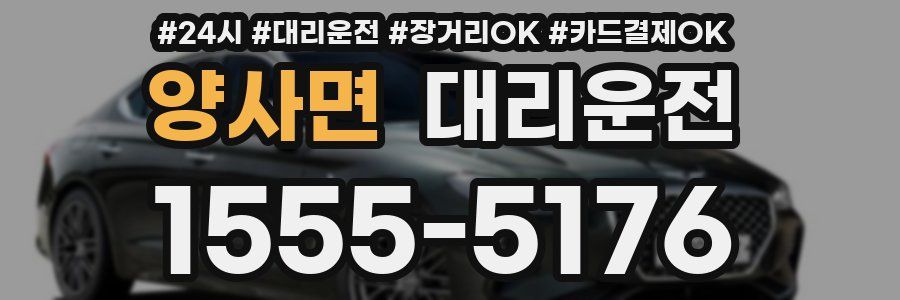 양사면 대리운전