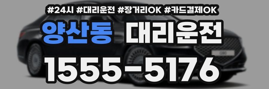 양산동 대리운전