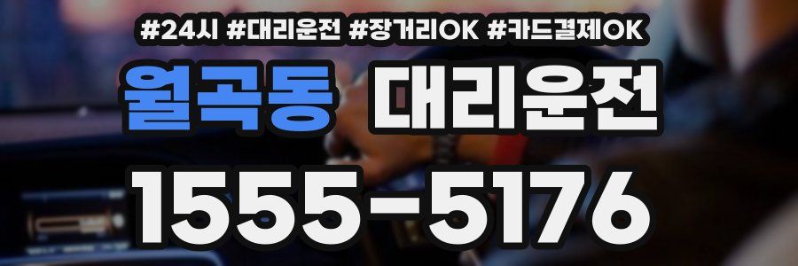 월곡동 대리운전