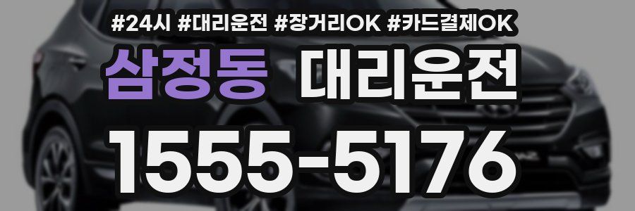 삼정동 대리운전