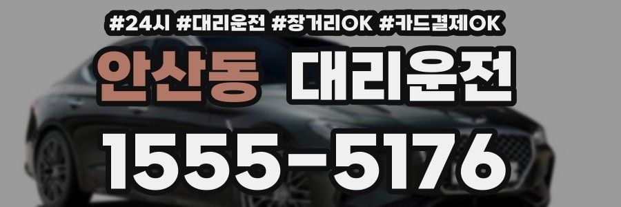 안산동 대리운전