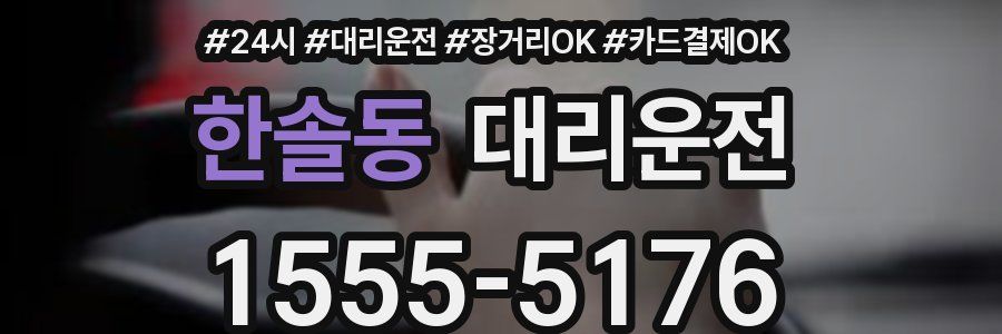 한솔동 대리운전