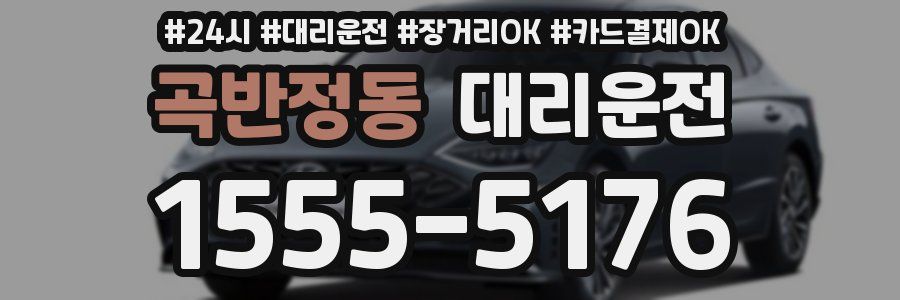 곡반정동 대리운전