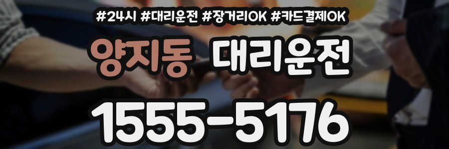 양지동 대리운전