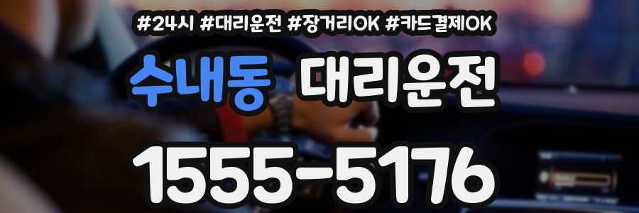 수내동 대리운전