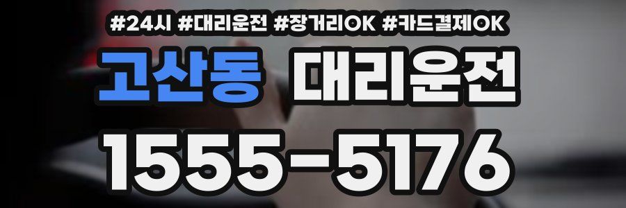 고산동 대리운전
