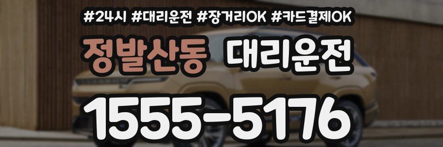 정발산동 대리운전