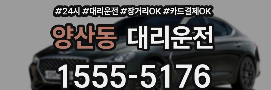 양산동 대리운전