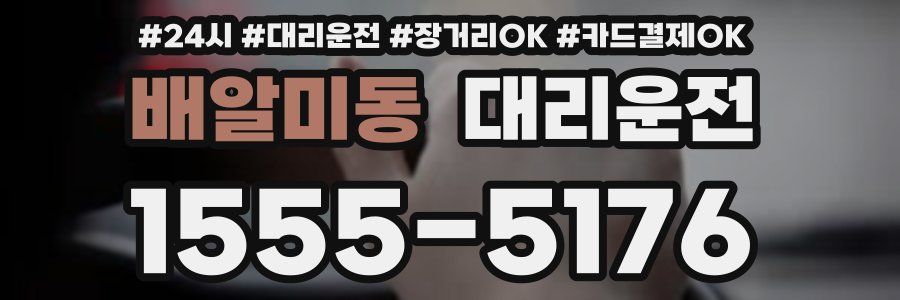 배알미동 대리운전