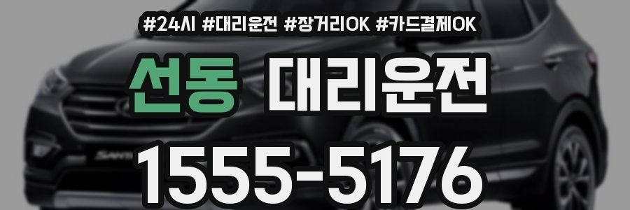 선동 대리운전
