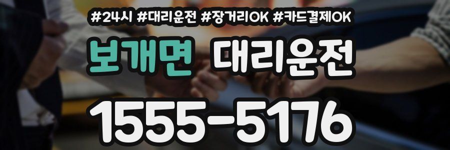 보개면 대리운전