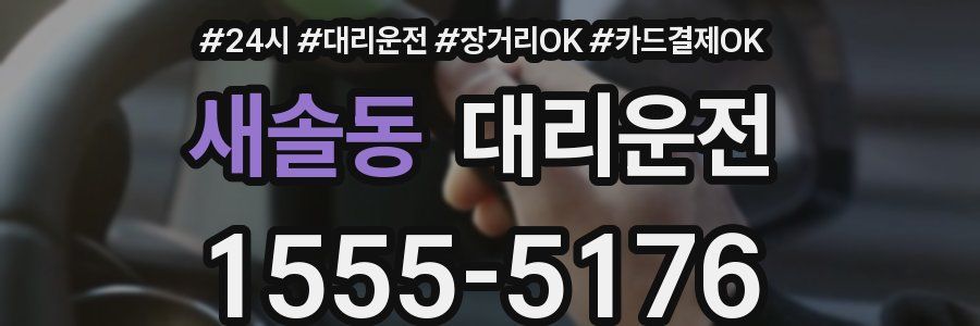 새솔동 대리운전