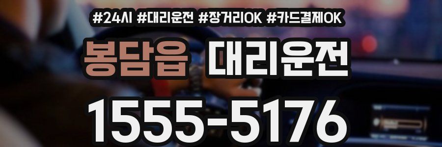 봉담읍 대리운전