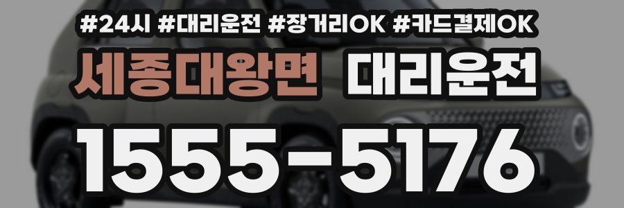 세종대왕면 대리운전