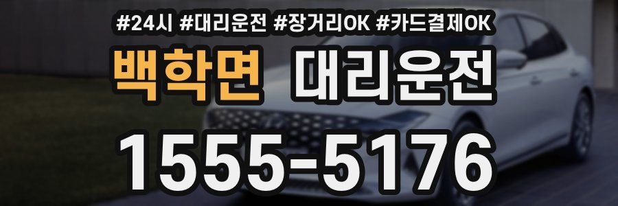 백학면 대리운전