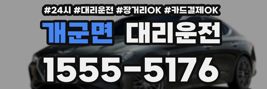 개군면 대리운전