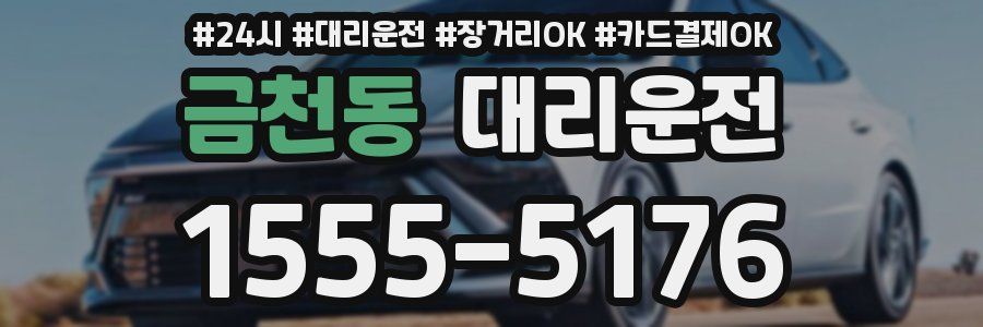 금천동 대리운전