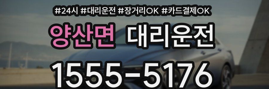 양산면 대리운전