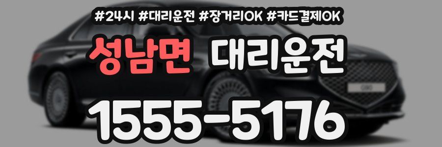 성남면 대리운전