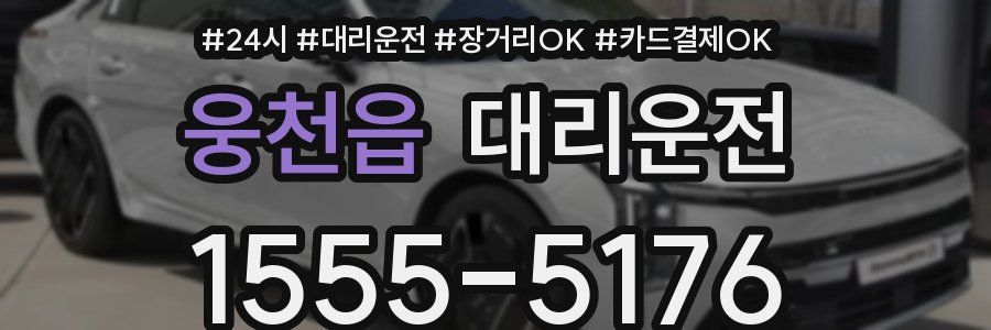 웅천읍 대리운전