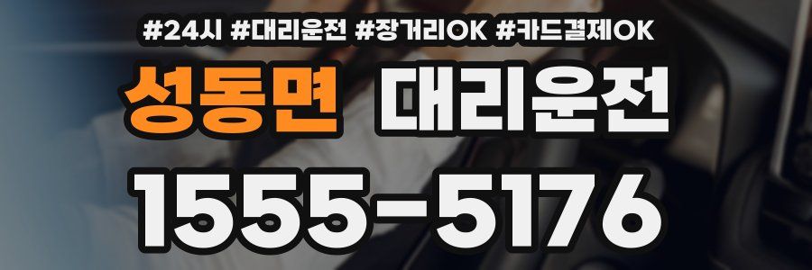 성동면 대리운전