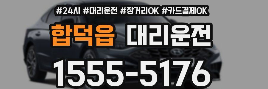 합덕읍 대리운전