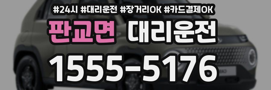 판교면 대리운전