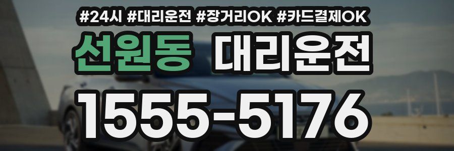 선원동 대리운전