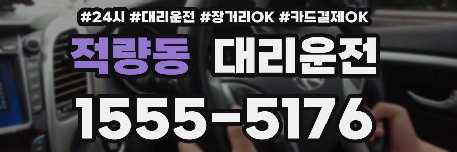 적량동 대리운전