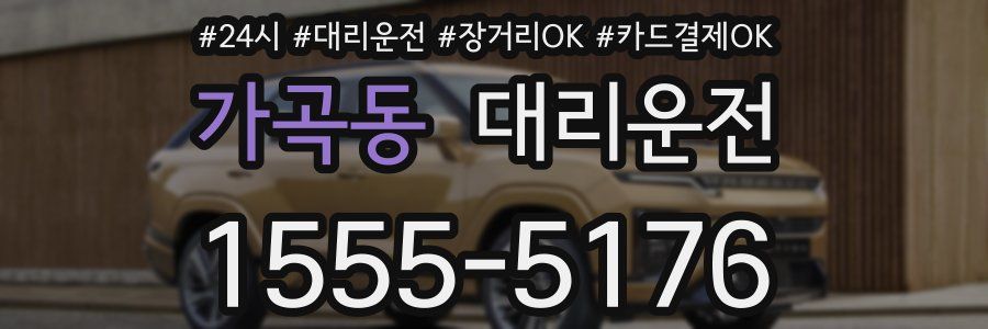 가곡동 대리운전