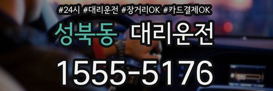 성북동 대리운전