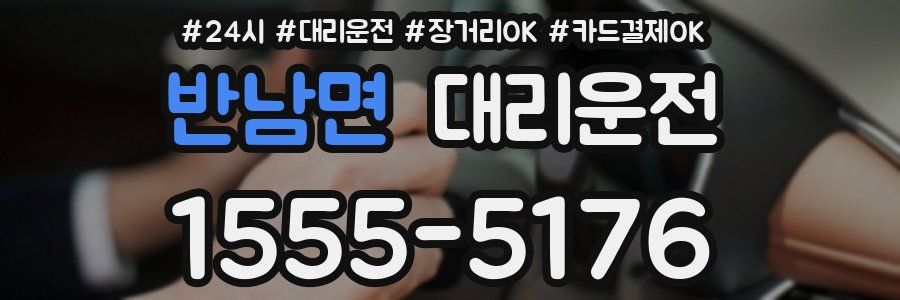 반남면 대리운전