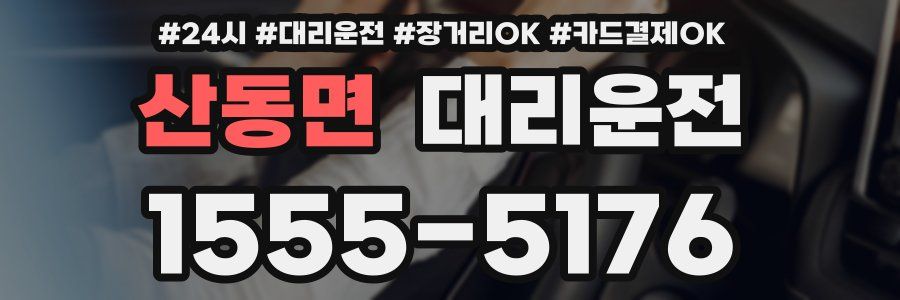 산동면 대리운전