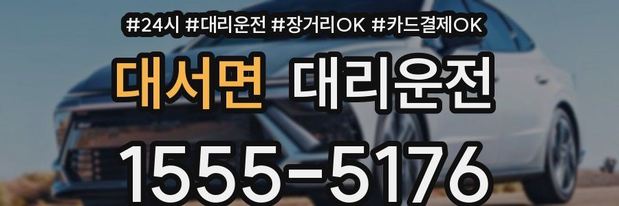 대서면 대리운전