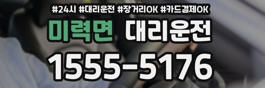 미력면 대리운전