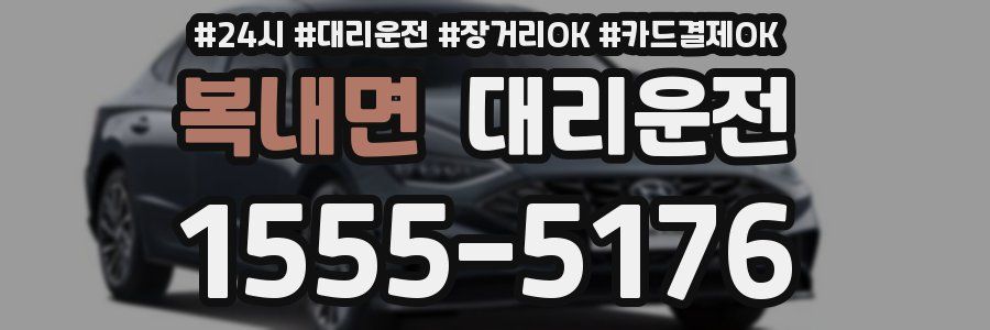 복내면 대리운전