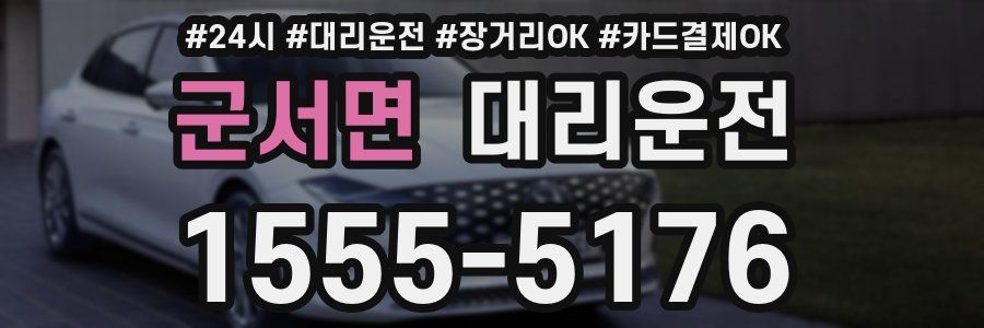 군서면 대리운전