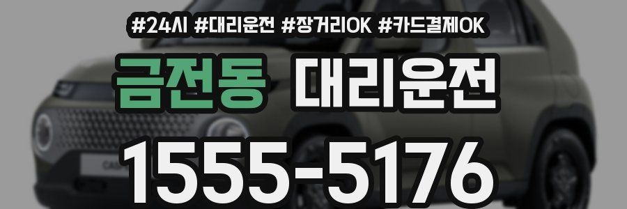금전동 대리운전