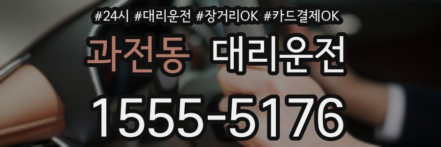과전동 대리운전