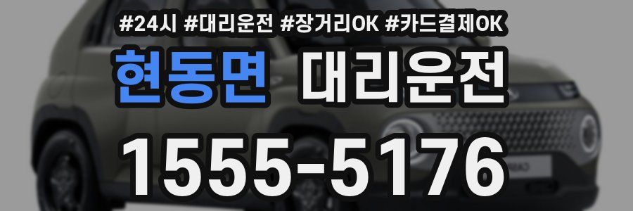 현동면 대리운전