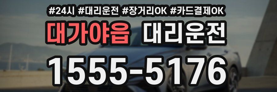 대가야읍 대리운전