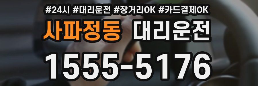 사파정동 대리운전