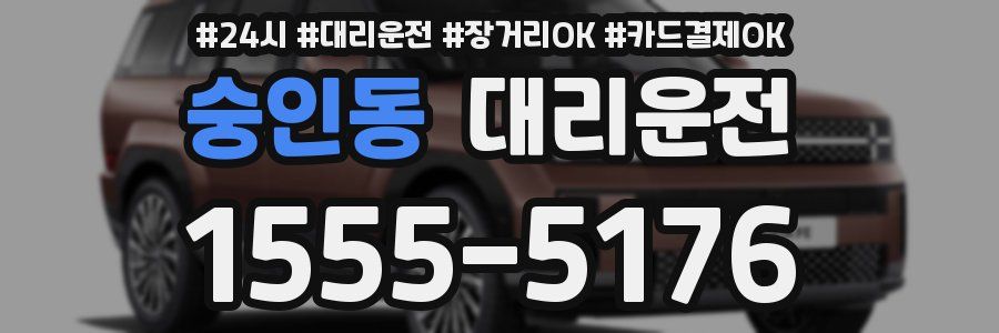 숭인동 대리운전