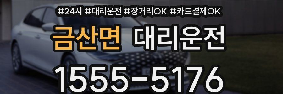 금산면 대리운전