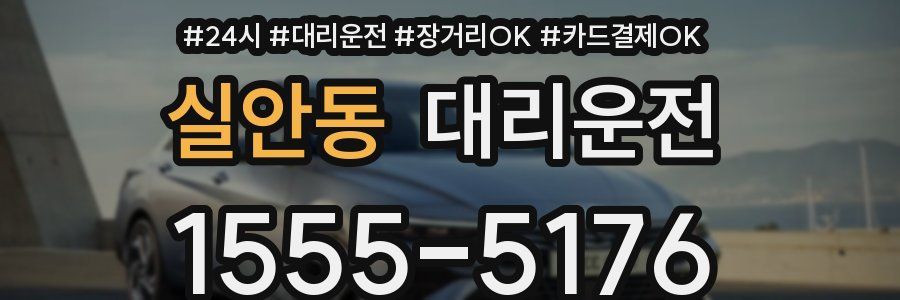 실안동 대리운전